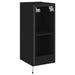 Comodă TV de perete cu lumini LED, negru, 30,5x35x70 cm - WALTI WALTI