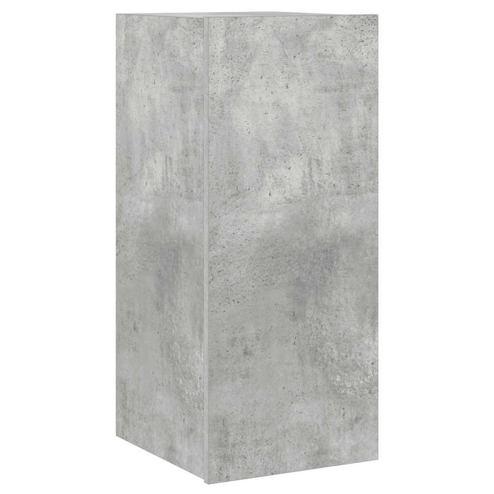 Comodă TV de perete cu lumini LED, gri beton, 30,5x35x70 cm - WALTI WALTI