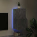 Comodă TV de perete cu lumini LED, gri beton, 30,5x35x70 cm - WALTI WALTI
