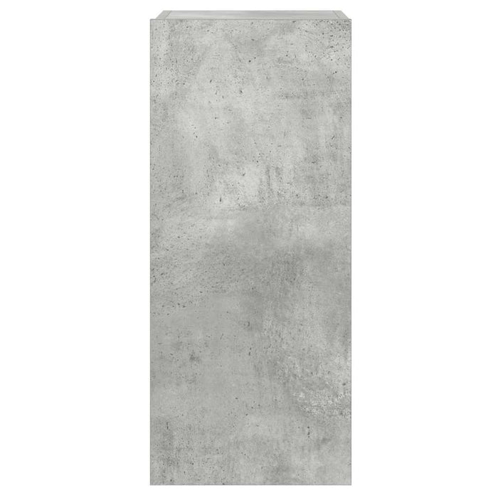 Comodă TV de perete cu lumini LED, gri beton, 30,5x35x70 cm - WALTI WALTI