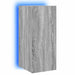 Comodă TV de perete cu lumini LED, gri sonoma, 30,5x35x70 cm - WALTI WALTI