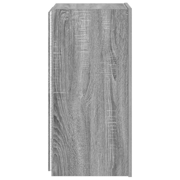Comodă TV de perete cu lumini LED, gri sonoma, 30,5x35x70 cm - WALTI WALTI