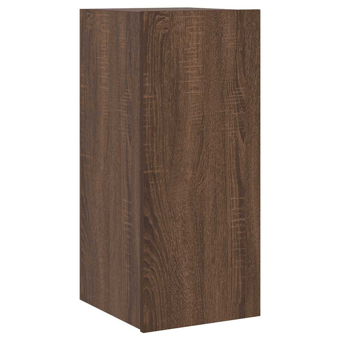Comodă TV de perete cu lumini LED, stejar maro, 30,5x35x70 cm - WALTI WALTI