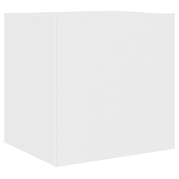 Comodă TV de perete cu lumini LED, alb, 40,5x35x40 cm - WALTI WALTI