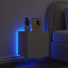 Comodă TV de perete cu lumini LED, alb, 40,5x35x40 cm - WALTI WALTI