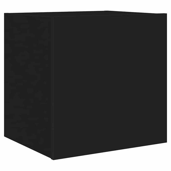Comodă TV de perete cu lumini LED, negru, 40,5x35x40 cm - WALTI WALTI