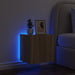 Comodă TV de perete cu lumini LED, stejar sonoma, 40,5x35x40 cm - WALTI WALTI