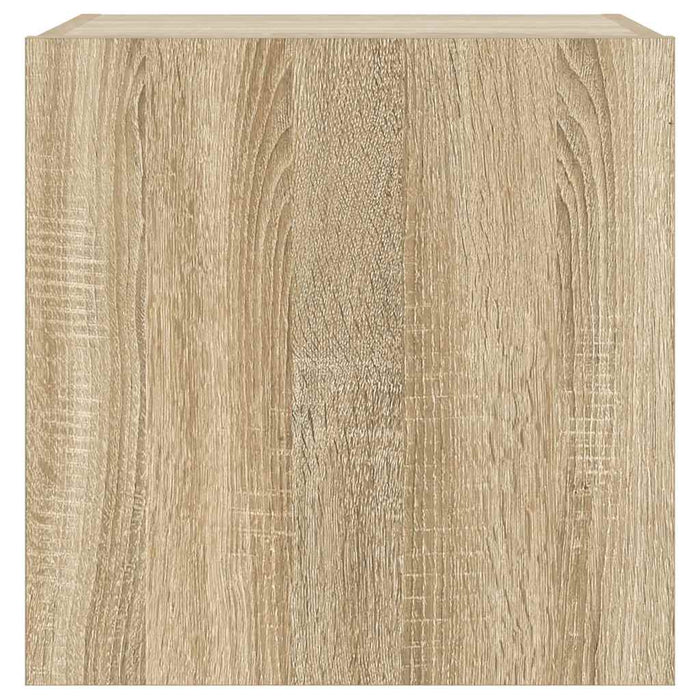 Comodă TV de perete cu LED, 2 buc. stejar sonoma, 40,5x35x40 cm - WALTI WALTI