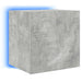 Comode TV de perete cu lumini LED 2 buc. gri beton 40,5x35x40cm - WALTI WALTI