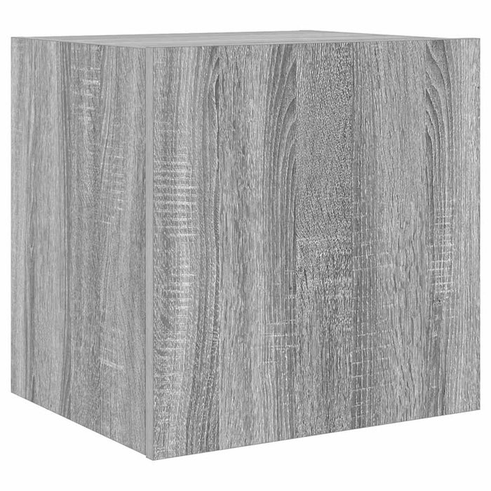 Comodă TV de perete cu lumini LED, gri sonoma, 40,5x35x40 cm - WALTI WALTI