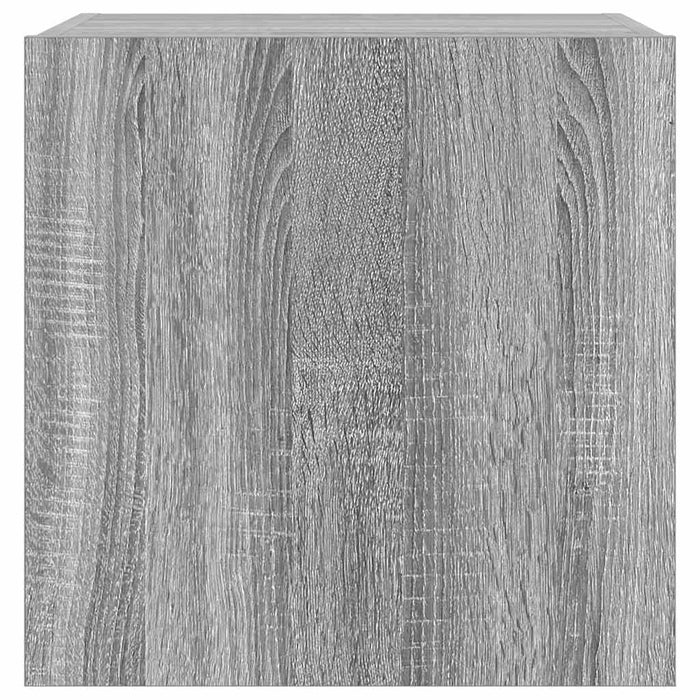Comodă TV de perete cu lumini LED, gri sonoma, 40,5x35x40 cm - WALTI WALTI