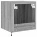 Comodă TV de perete cu lumini LED, gri sonoma, 40,5x35x40 cm - WALTI WALTI