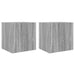 Comode TV cu lumini LED, 2 buc., gri sonoma, 40,5x35x40 cm - WALTI WALTI