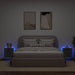 Comode TV cu lumini LED, 2 buc., gri sonoma, 40,5x35x40 cm - WALTI WALTI