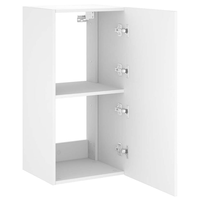 Comodă TV de perete cu lumini LED, alb, 40,5x35x80 cm - WALTI WALTI