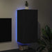 Comodă TV de perete cu lumini LED, negru, 40,5x35x80 cm - WALTI WALTI
