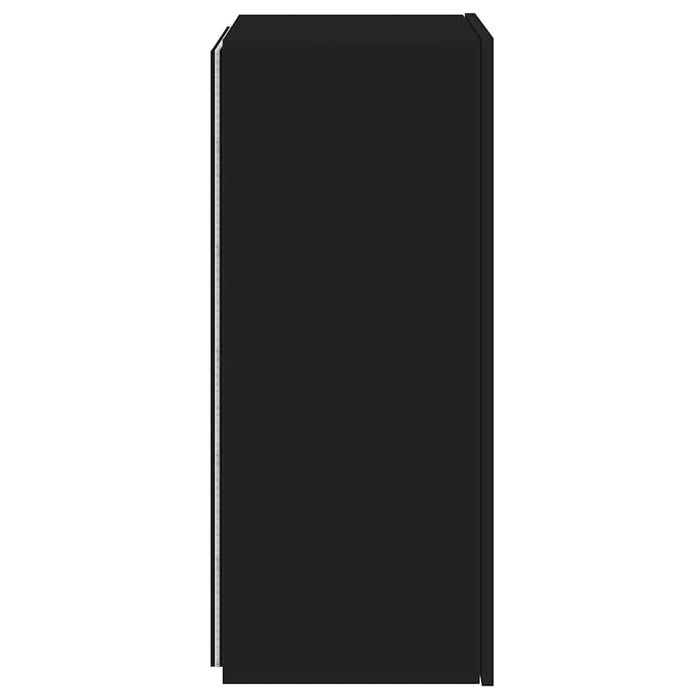 Comodă TV de perete cu lumini LED, negru, 40,5x35x80 cm - WALTI WALTI