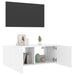 Comodă TV de perete cu lumini LED, alb, 80x35x31 cm - WALTI WALTI