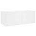 Comodă TV de perete cu lumini LED, alb, 80x35x31 cm - WALTI WALTI