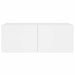 Comodă TV de perete cu lumini LED, alb, 80x35x31 cm - WALTI WALTI