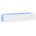 Comode TV de perete cu lumini LED, 2 buc., alb, 80x35x31 cm - WALTI WALTI