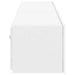 Comode TV de perete cu lumini LED, 2 buc., alb, 80x35x31 cm - WALTI WALTI
