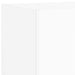 Comode TV de perete cu lumini LED, 2 buc., alb, 80x35x31 cm - WALTI WALTI