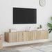 Comodă TV de perete cu LED, 2 buc. stejar sonoma, 80x35x31 cm - WALTI WALTI