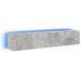 Comode TV de perete cu lumini LED 2 buc. gri beton 80x35x31 cm - WALTI WALTI