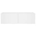 Comodă TV de perete cu lumini LED, alb, 100x35x31 cm - WALTI WALTI