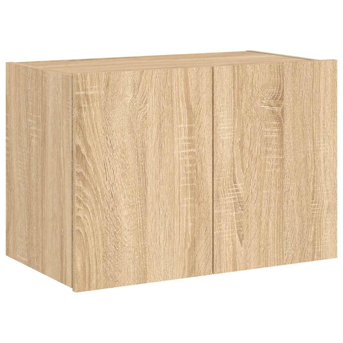 Comodă TV de perete cu lumini LED, stejar sonoma, 60x35x41 cm WALTI