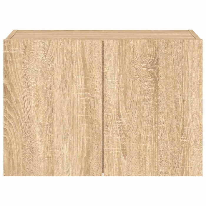 Comodă TV de perete cu lumini LED, stejar sonoma, 60x35x41 cm WALTI
