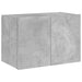 Comodă TV de perete cu lumini LED, gri beton, 60x35x41 cm - WALTI WALTI
