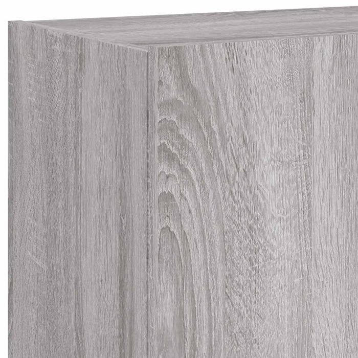 Comodă TV de perete cu lumini LED, gri sonoma, 60x35x41 cm - WALTI WALTI