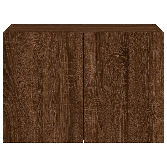 Comodă TV de perete cu lumini LED, stejar maro, 60x35x41 cm - WALTI WALTI