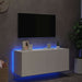 Comodă TV de perete cu lumini LED, alb, 100x35x41 cm - WALTI WALTI