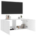 Comodă TV de perete cu lumini LED, alb, 100x35x41 cm - WALTI WALTI