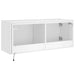 Comodă TV de perete cu lumini LED, alb, 100x35x41 cm - WALTI WALTI