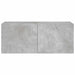 Comodă TV de perete cu lumini LED, gri beton, 100x35x41 cm - WALTI WALTI