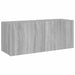 Comodă TV de perete cu lumini LED, gri sonoma, 100x35x41 cm - WALTI WALTI
