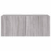Comodă TV de perete cu lumini LED, gri sonoma, 100x35x41 cm - WALTI WALTI