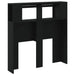 Tăblie de pat cu LED, negru, 100x18,5x103,5 cm, lemn - WALTI WALTI