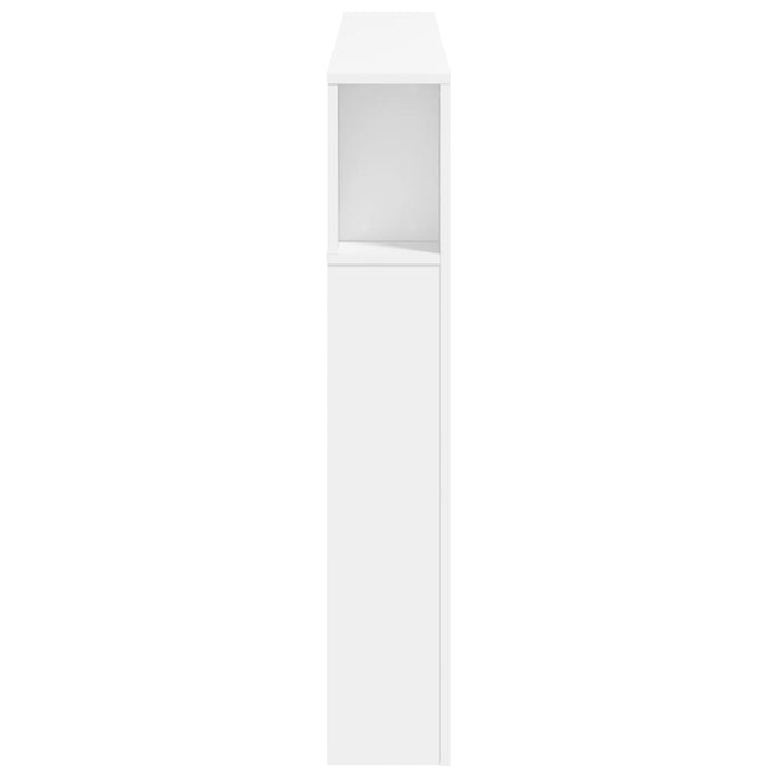 Tăblie de pat cu LED, alb, 160x18,5x103,5 cm, lemn - WALTI WALTI