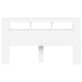 Tăblie de pat cu LED, alb, 180x18,5x103,5 cm, lemn - WALTI WALTI