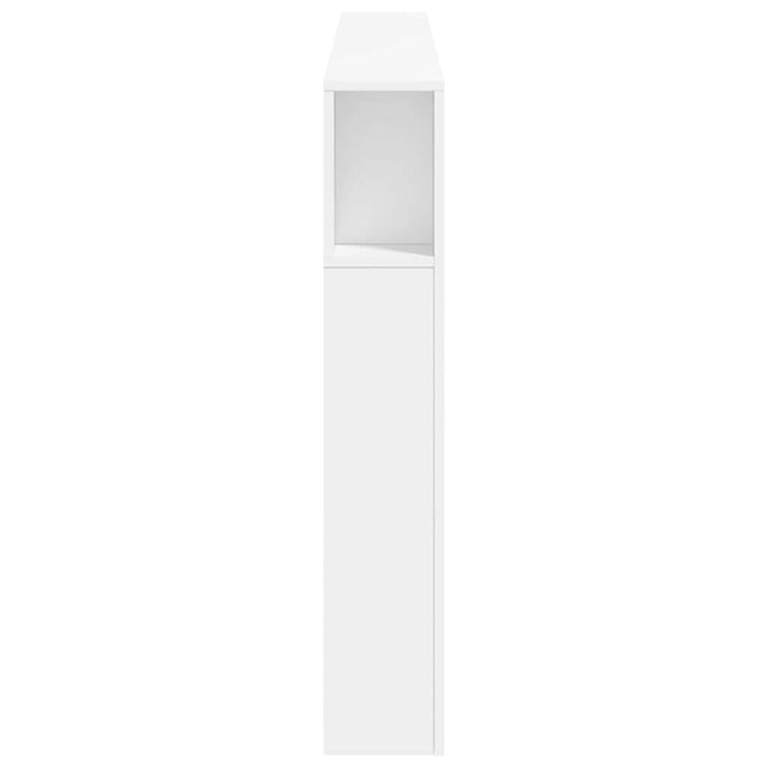 Tăblie de pat cu LED, alb, 180x18,5x103,5 cm, lemn - WALTI WALTI