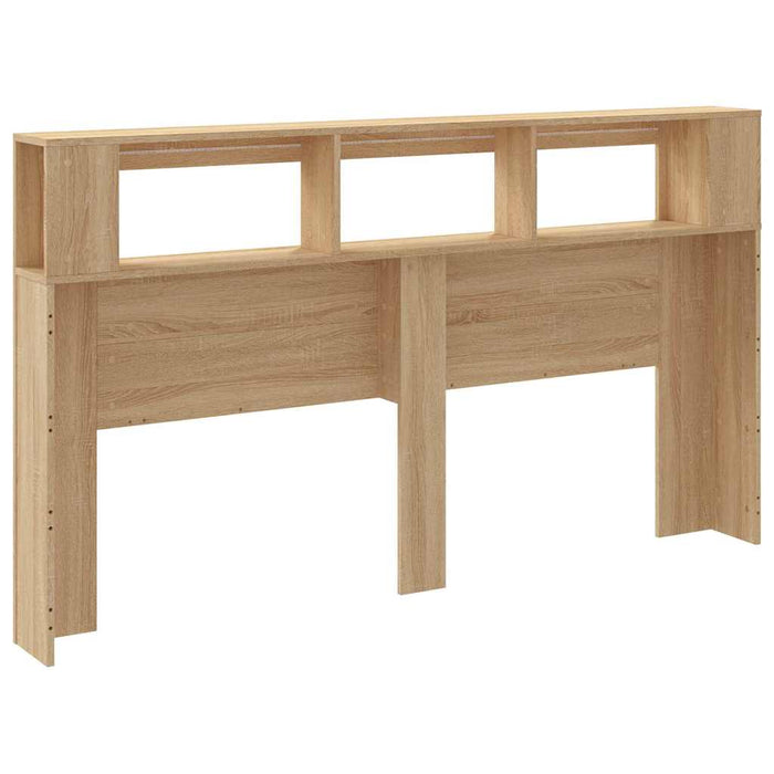 Tăblie de pat cu LED, stejar sonoma, 180x18,5x103,5 cm, lemn - WALTI WALTI