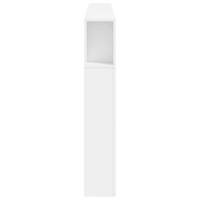 Tăblie de pat cu LED, alb, 200x18,5x103,5 cm, lemn prelucrat - WALTI WALTI