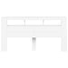Tăblie de pat cu LED, alb, 200x18,5x103,5 cm, lemn prelucrat - WALTI WALTI