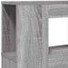 Tăblie de pat cu LED gri sonoma 200x18,5x103,5cm lemn prelucrat - WALTI WALTI