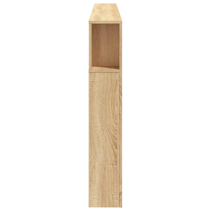 Tăblie de pat cu LED, stejar sonoma, 220x18,5x103,5 cm, lemn - WALTI WALTI